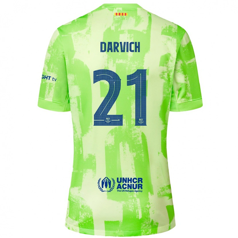 Danxen Herren Noah Darvich #21 Limettengrün Ausweichtrikot Trikot 2024/25 T-Shirt Schweiz
