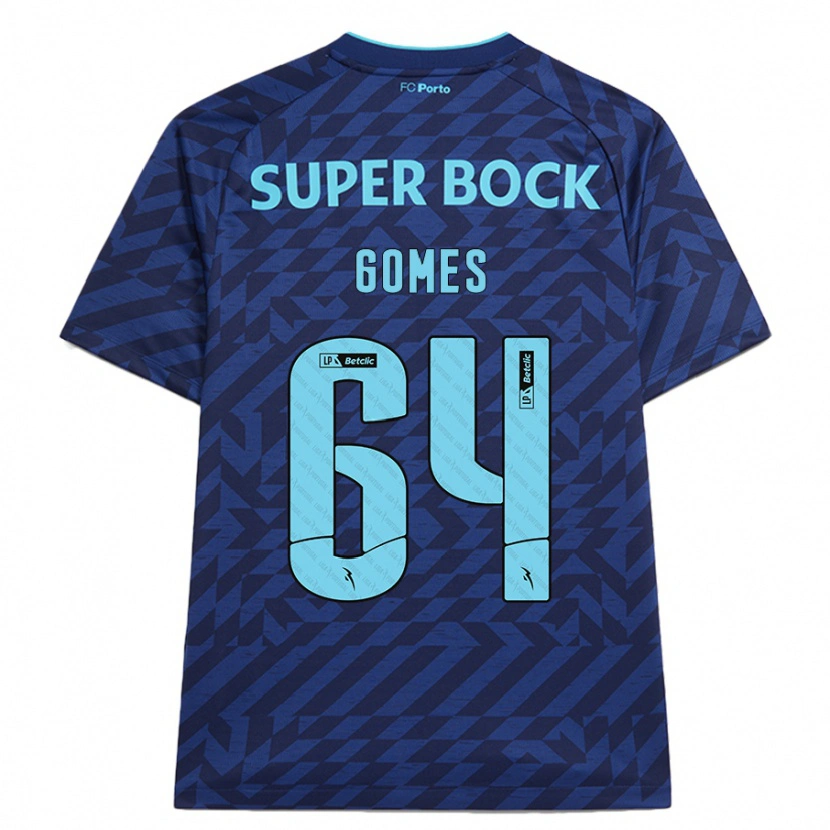 Danxen Herren Luís Gomes #64 Marineblau Ausweichtrikot Trikot 2024/25 T-Shirt Schweiz