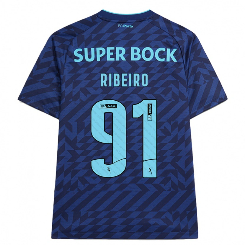 Danxen Herren Gonçalo Ribeiro #91 Marineblau Ausweichtrikot Trikot 2024/25 T-Shirt Schweiz
