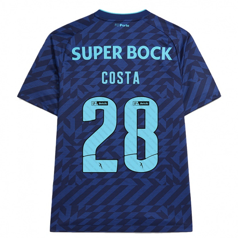Danxen Herren Bruno Costa #28 Marineblau Ausweichtrikot Trikot 2024/25 T-Shirt Schweiz