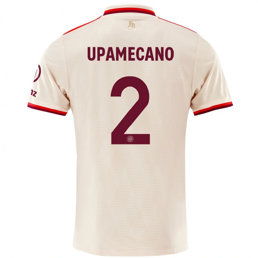 Danxen Herren Dayot Upamecano #2 Leinen Ausweichtrikot Trikot 2024/25 T-Shirt Schweiz
