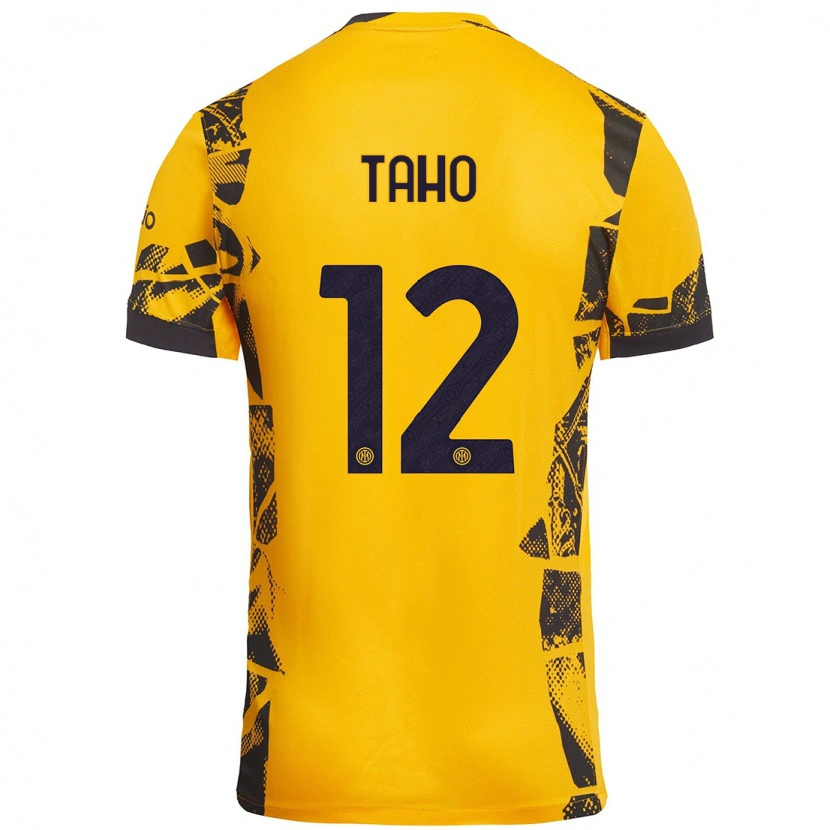 Danxen Herren Alain Taho #12 Gold Schwarz Ausweichtrikot Trikot 2024/25 T-Shirt Schweiz