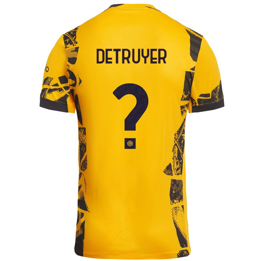 Danxen Herren Marie Detruyer #0 Gold Schwarz Ausweichtrikot Trikot 2024/25 T-Shirt Schweiz