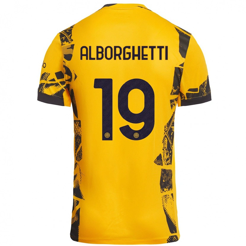 Danxen Herren Lisa Alborghetti #19 Gold Schwarz Ausweichtrikot Trikot 2024/25 T-Shirt Schweiz