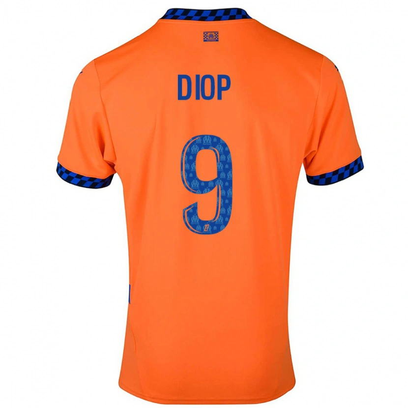 Danxen Herren Mama Diop #9 Orange Dunkelblau Ausweichtrikot Trikot 2024/25 T-Shirt Schweiz