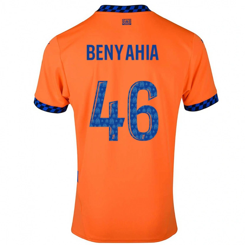 Danxen Herren Aylan Benyahia-Tani #46 Orange Dunkelblau Ausweichtrikot Trikot 2024/25 T-Shirt Schweiz