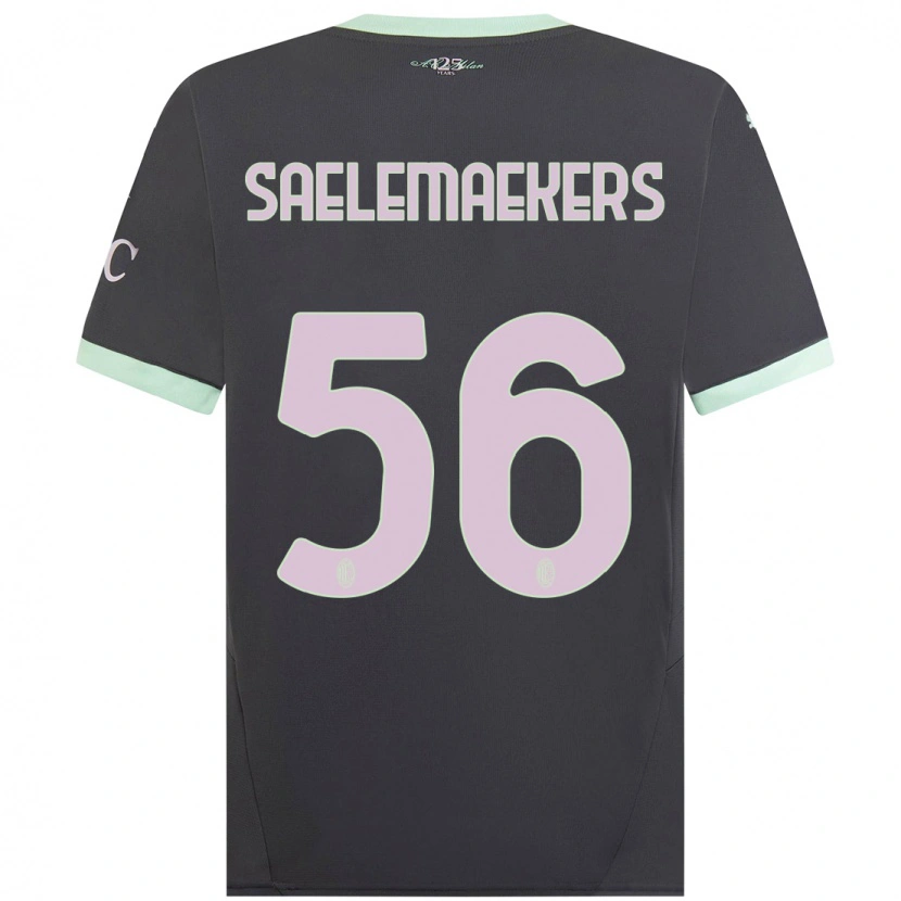 Danxen Herren Alexis Saelemaekers #56 Grau Ausweichtrikot Trikot 2024/25 T-Shirt Schweiz
