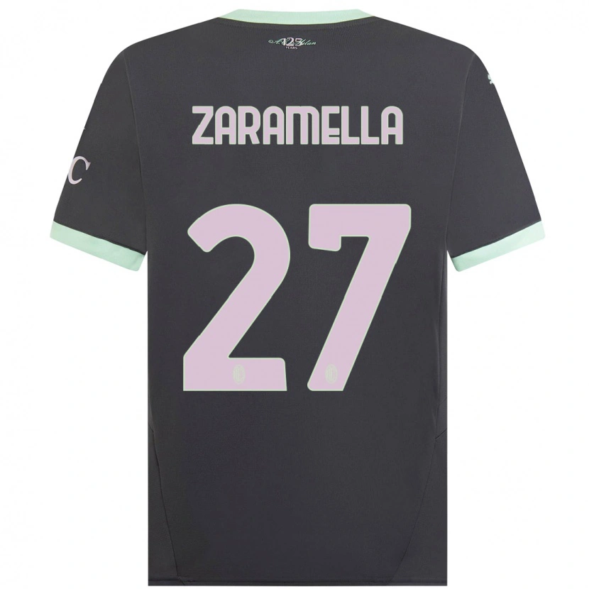 Danxen Herren Mattia Zaramella #27 Grau Ausweichtrikot Trikot 2024/25 T-Shirt Schweiz