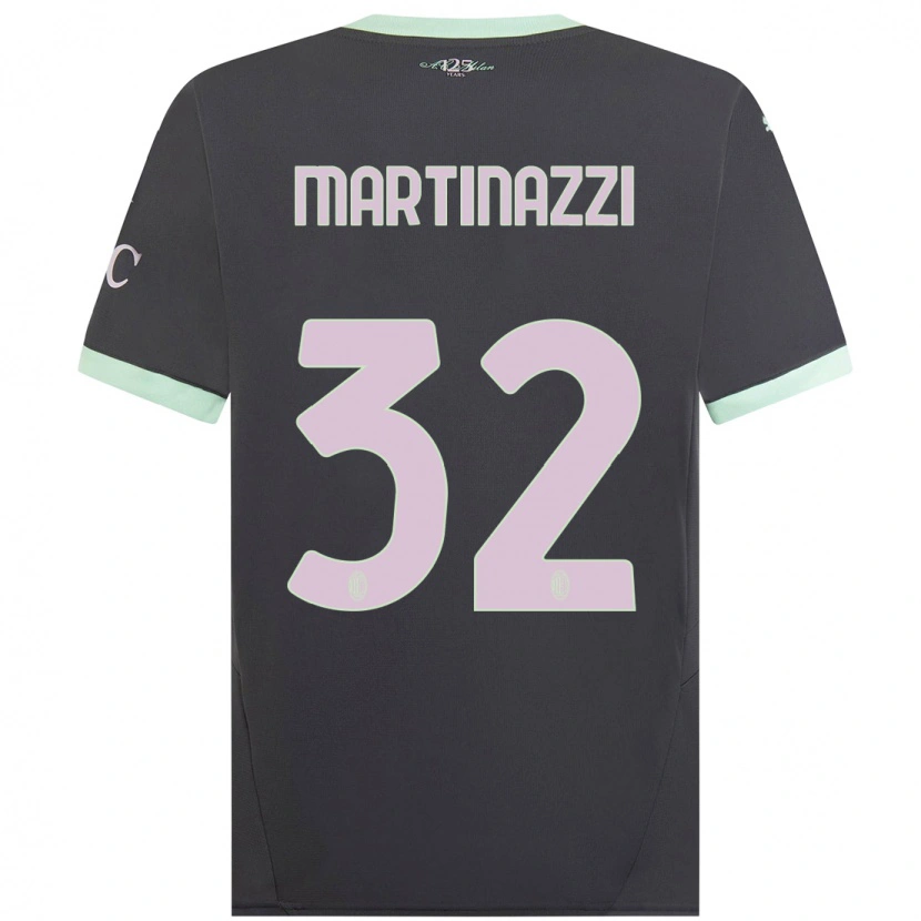 Danxen Herren Luca Martinazzi #32 Grau Ausweichtrikot Trikot 2024/25 T-Shirt Schweiz