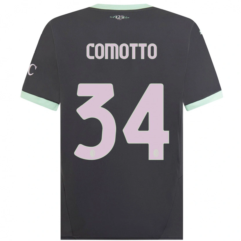 Danxen Herren Christian Comotto #34 Grau Ausweichtrikot Trikot 2024/25 T-Shirt Schweiz