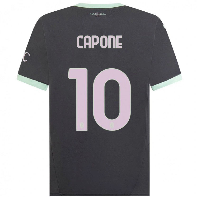 Danxen Herren Andrea Capone #10 Grau Ausweichtrikot Trikot 2024/25 T-Shirt Schweiz