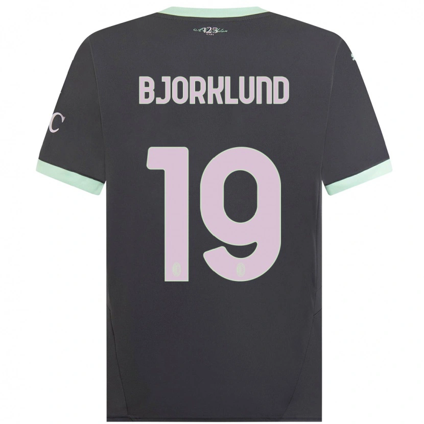 Danxen Herren Lukas Bjorklund #19 Grau Ausweichtrikot Trikot 2024/25 T-Shirt Schweiz
