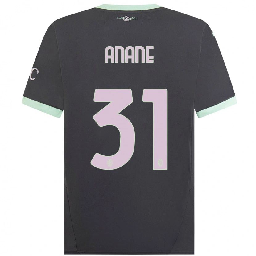 Danxen Herren Emmanuel Anane #31 Grau Ausweichtrikot Trikot 2024/25 T-Shirt Schweiz
