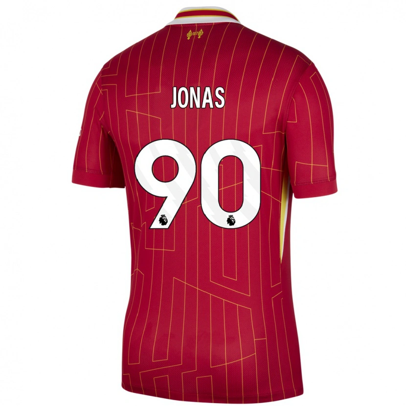 Danxen Damen Lee Jonas #90 Rot Gelb Weiß Heimtrikot Trikot 2024/25 T-Shirt Schweiz