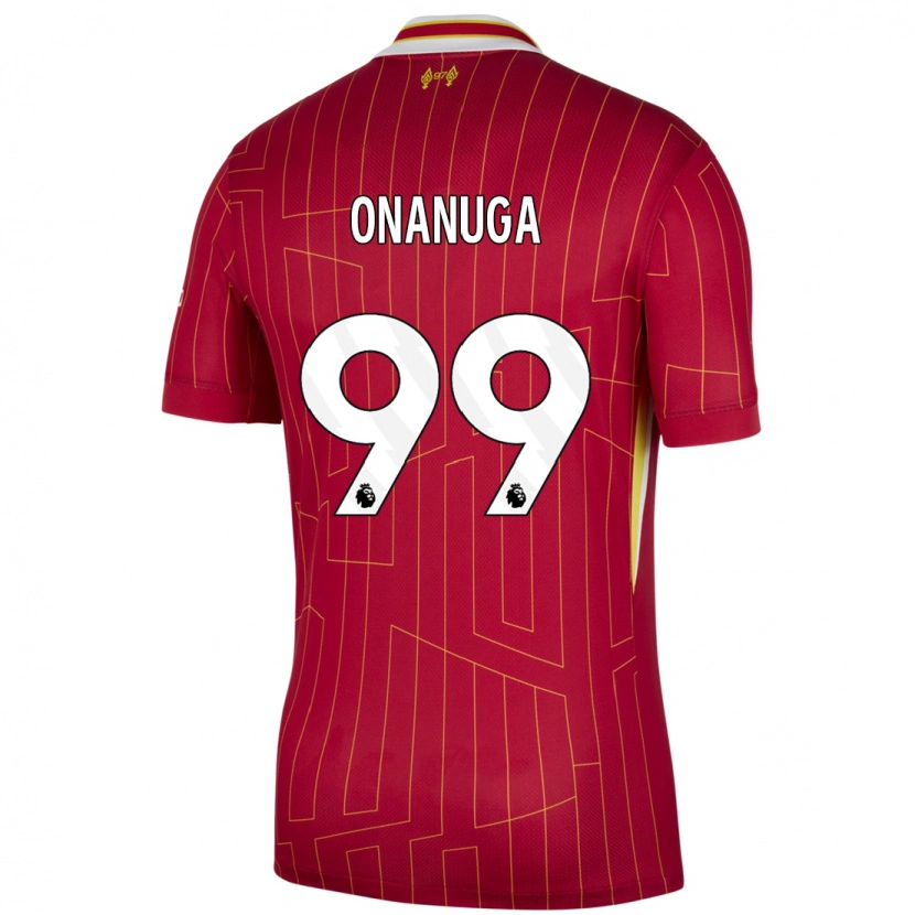 Danxen Damen Fola Onanuga #99 Rot Gelb Weiß Heimtrikot Trikot 2024/25 T-Shirt Schweiz