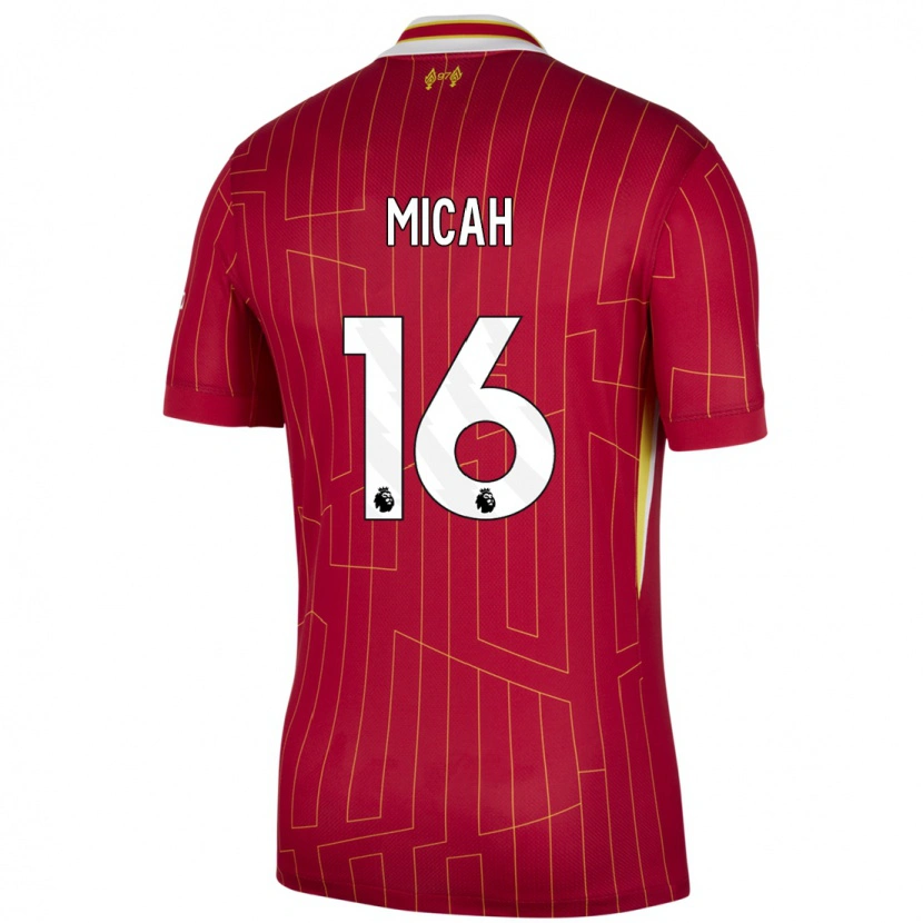 Danxen Damen Teagan Micah #16 Rot Gelb Weiß Heimtrikot Trikot 2024/25 T-Shirt Schweiz
