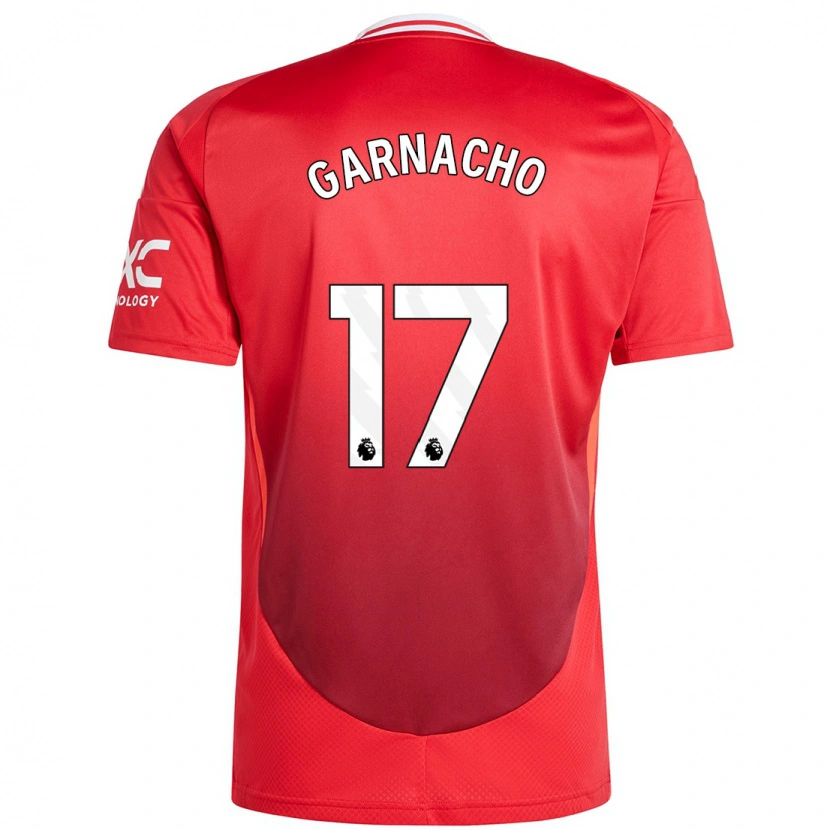 Danxen Damen Alejandro Garnacho #17 Hellrot Heimtrikot Trikot 2024/25 T-Shirt Schweiz