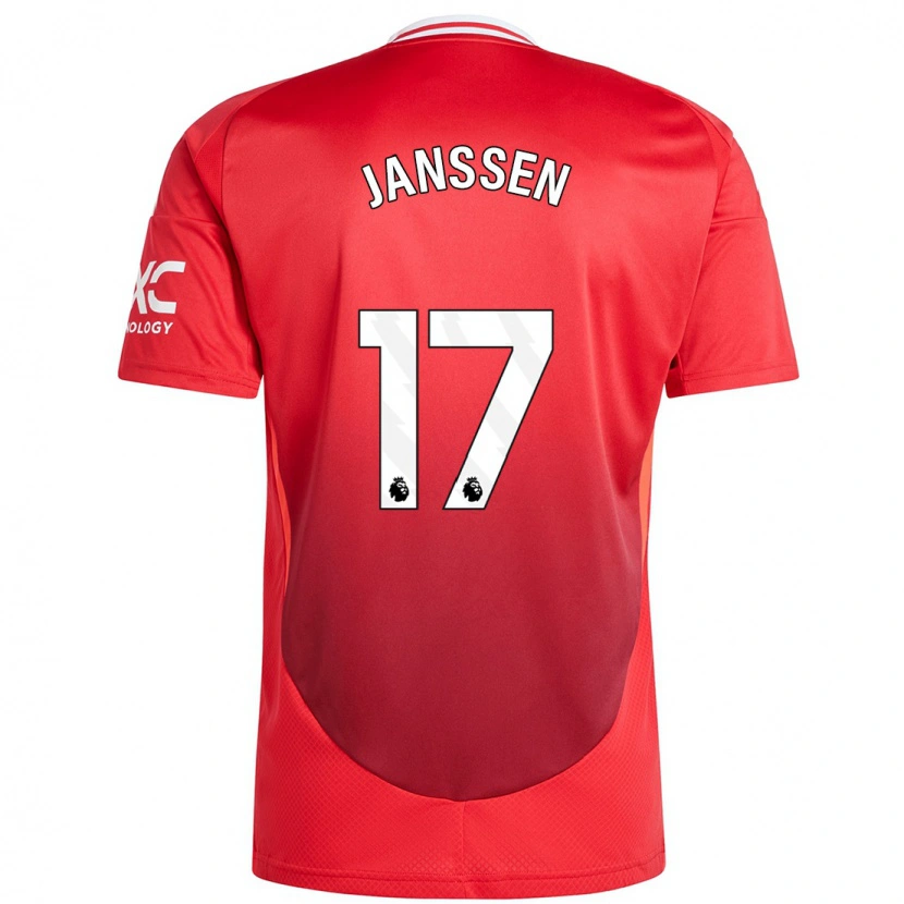 Danxen Damen Dominique Janssen #17 Hellrot Heimtrikot Trikot 2024/25 T-Shirt Schweiz
