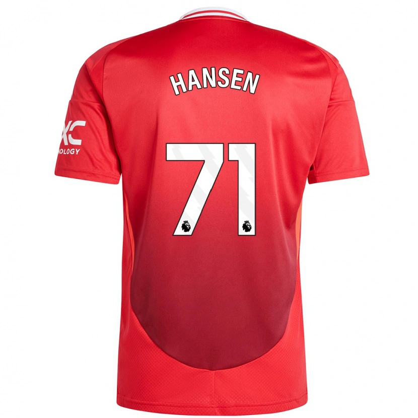 Danxen Damen Isak Hansen-Aaroen #71 Hellrot Heimtrikot Trikot 2024/25 T-Shirt Schweiz