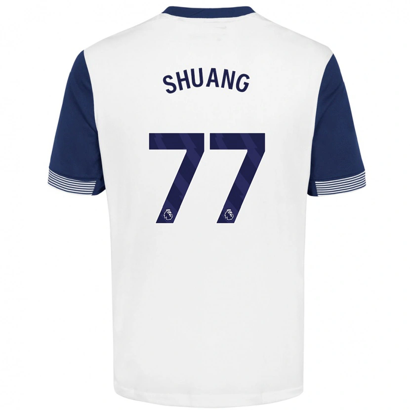 Danxen Damen Wang Shuang #77 Weiß Blau Heimtrikot Trikot 2024/25 T-Shirt Schweiz