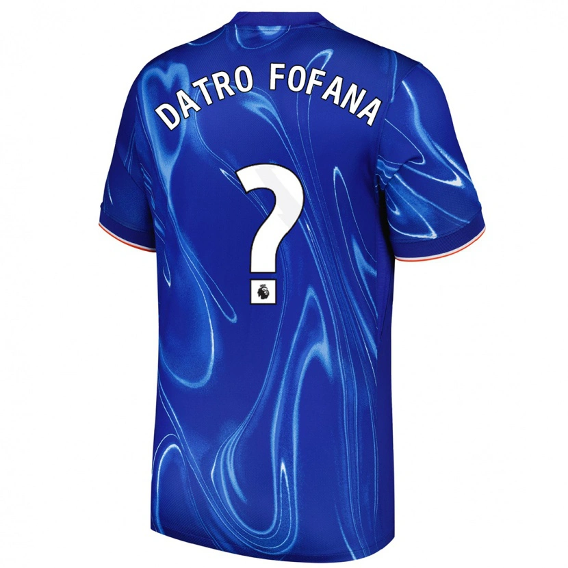 Danxen Damen David Datro Fofana #0 Blau Weiß Heimtrikot Trikot 2024/25 T-Shirt Schweiz