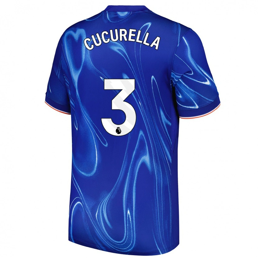 Danxen Damen Marc Cucurella #3 Blau Weiß Heimtrikot Trikot 2024/25 T-Shirt Schweiz