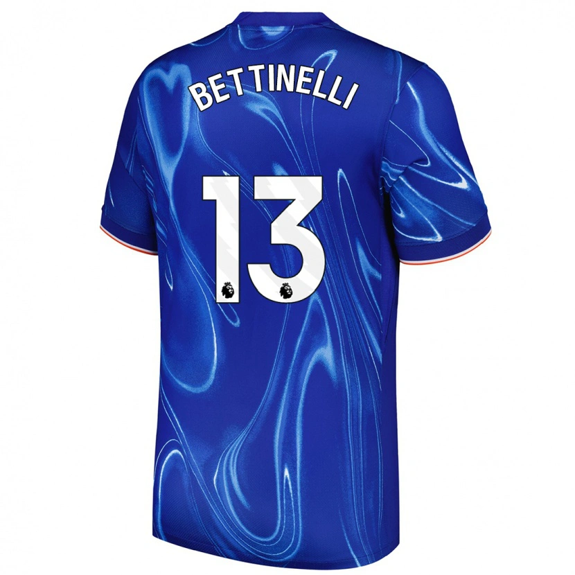 Danxen Damen Marcus Bettinelli #13 Blau Weiß Heimtrikot Trikot 2024/25 T-Shirt Schweiz