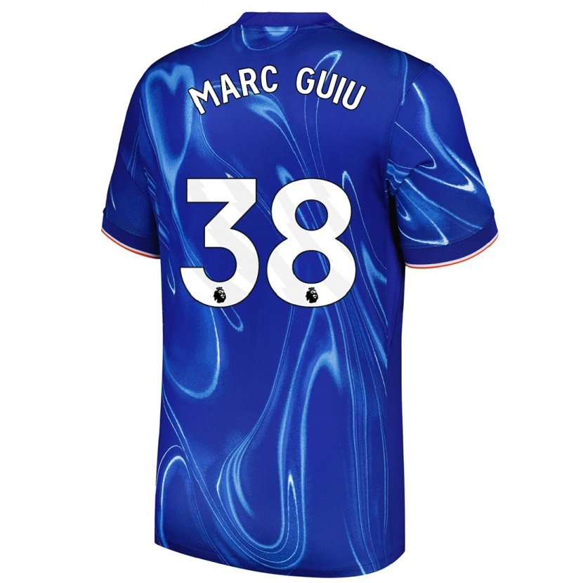 Danxen Damen Marc Guiu #38 Blau Weiß Heimtrikot Trikot 2024/25 T-Shirt Schweiz