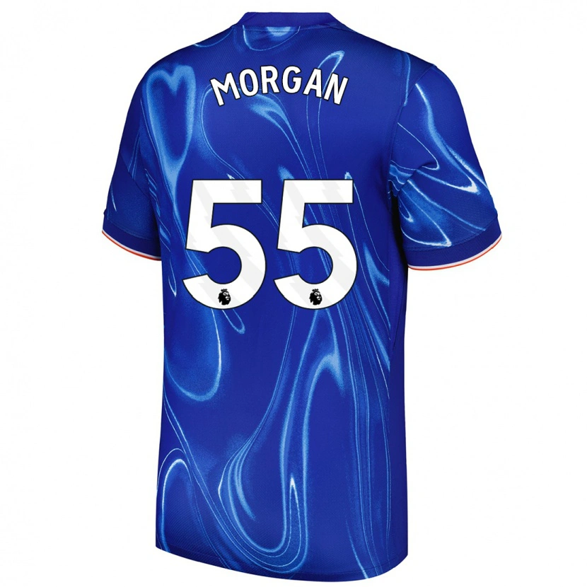 Danxen Damen Jimmy-Jay Morgan #55 Blau Weiß Heimtrikot Trikot 2024/25 T-Shirt Schweiz
