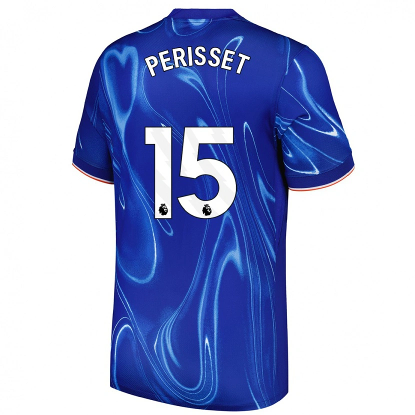 Danxen Damen Ève Périsset #15 Blau Weiß Heimtrikot Trikot 2024/25 T-Shirt Schweiz