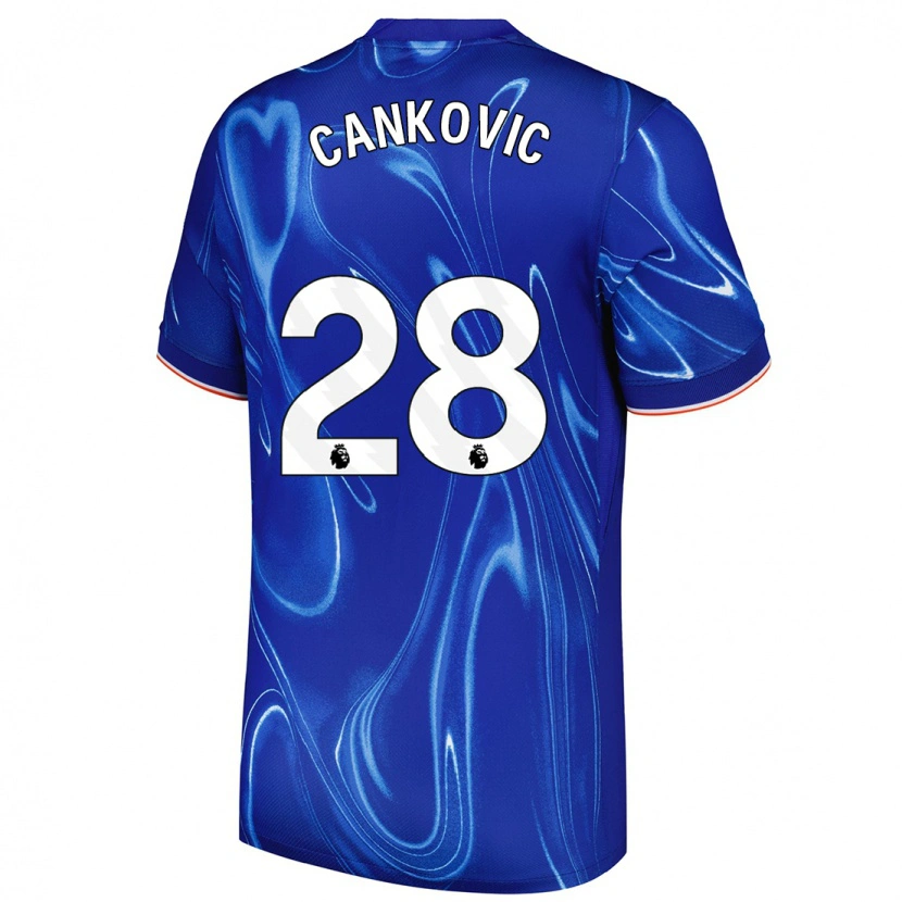 Danxen Damen Jelena Čanković #28 Blau Weiß Heimtrikot Trikot 2024/25 T-Shirt Schweiz