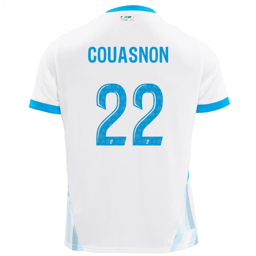 Danxen Damen Roxane Couasnon #22 Weiß Himmelblau Heimtrikot Trikot 2024/25 T-Shirt Schweiz