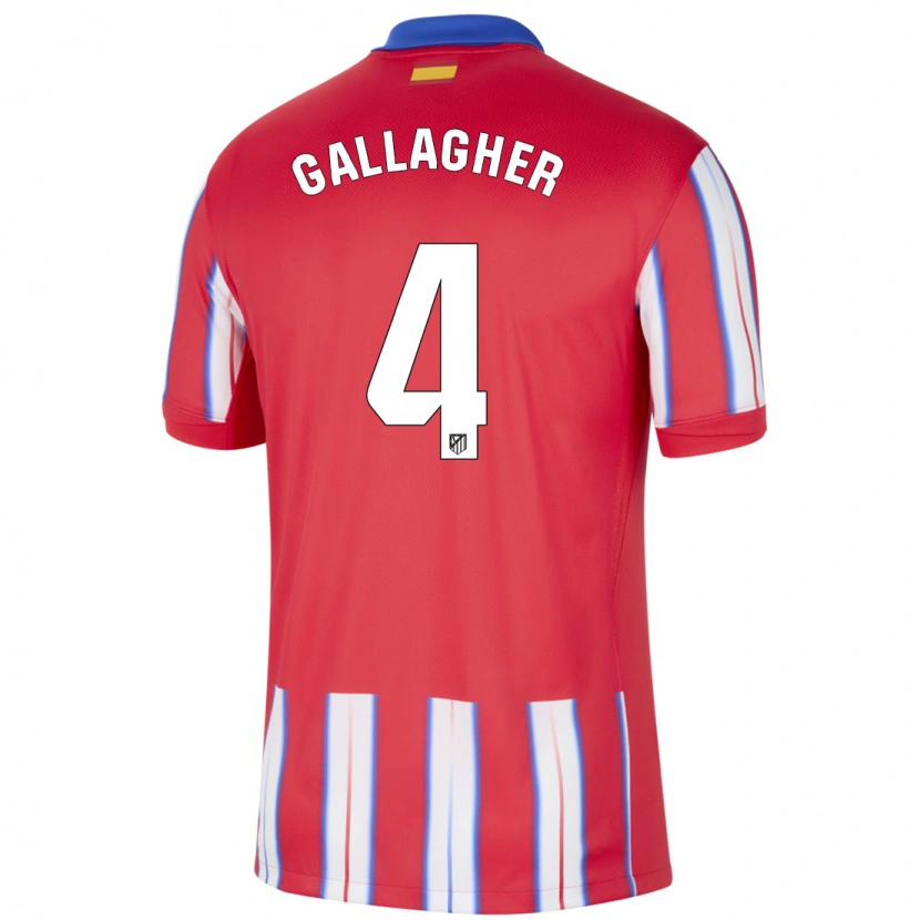 Danxen Damen Conor Gallagher #4 Rot Weiß Blau Heimtrikot Trikot 2024/25 T-Shirt Schweiz