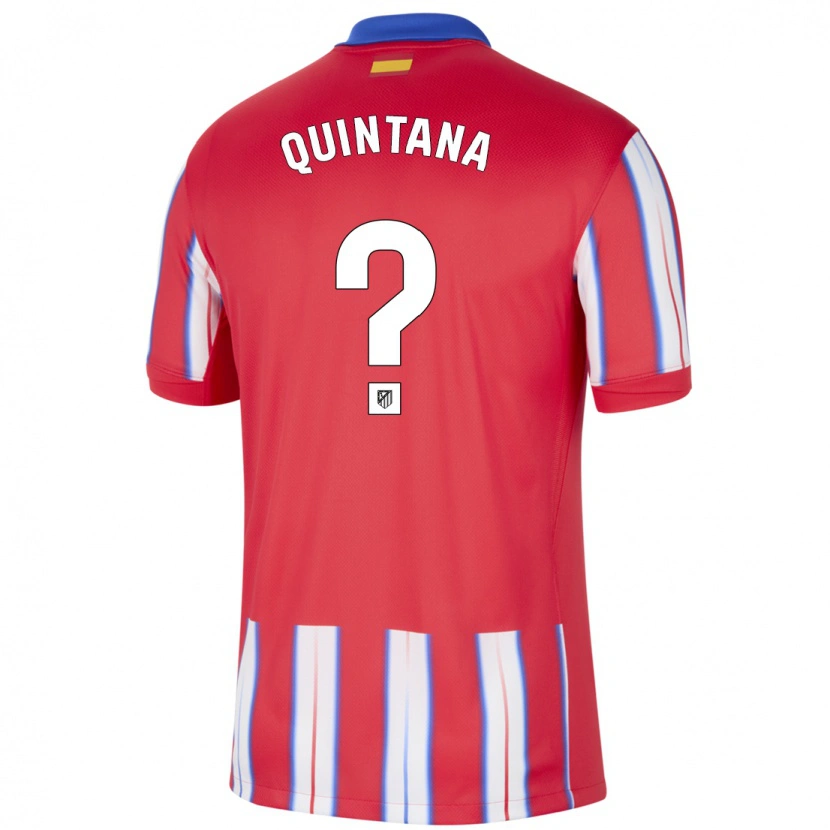Danxen Damen Nacho Quintana #0 Rot Weiß Blau Heimtrikot Trikot 2024/25 T-Shirt Schweiz