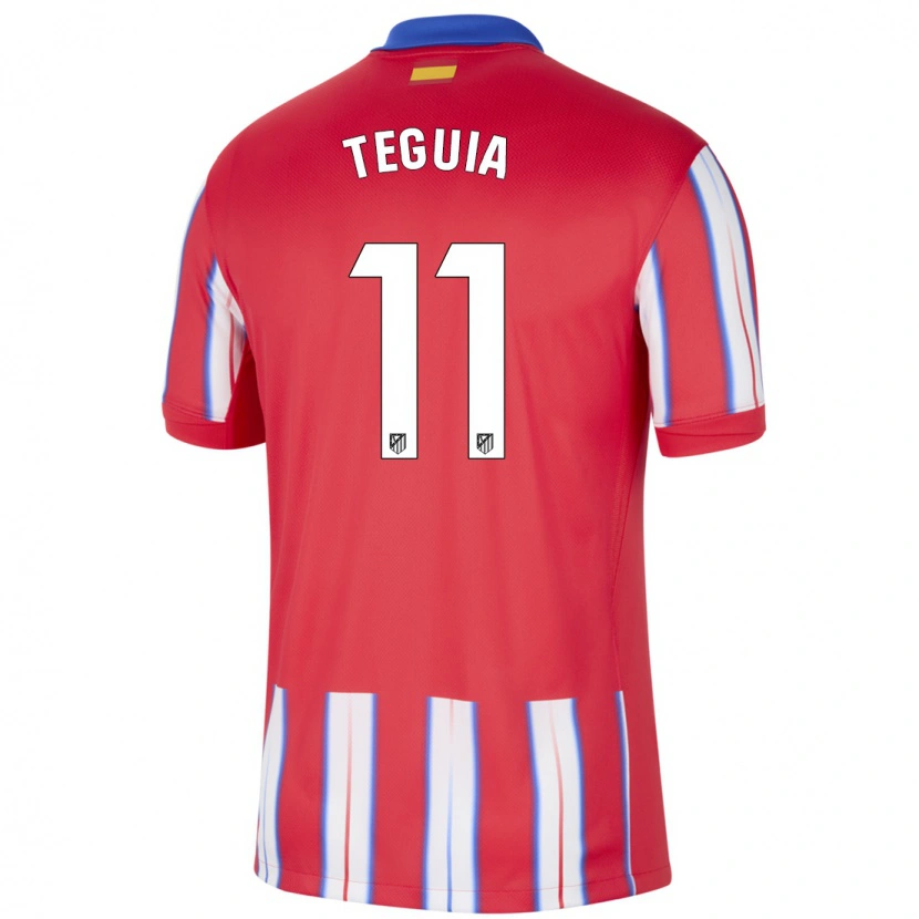 Danxen Damen Cedric Teguia #11 Rot Weiß Blau Heimtrikot Trikot 2024/25 T-Shirt Schweiz