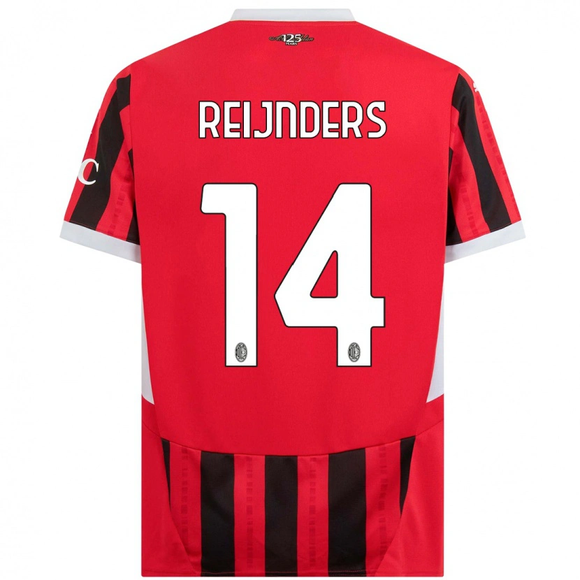Danxen Damen Tijjani Reijnders #14 Rot Schwarz Heimtrikot Trikot 2024/25 T-Shirt Schweiz