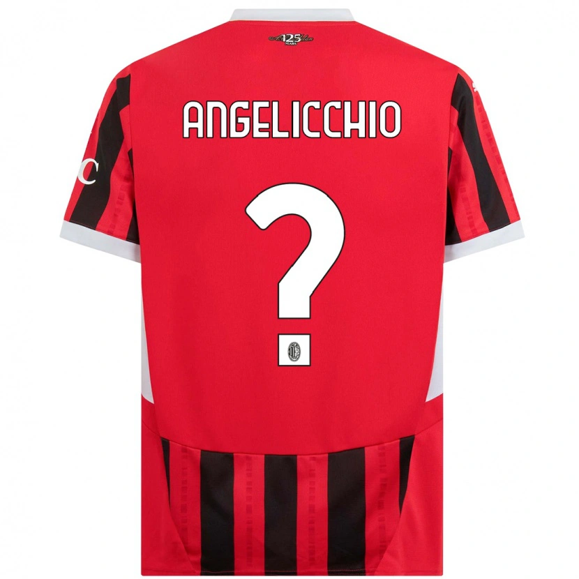 Danxen Damen Mattia Angelicchio #0 Rot Schwarz Heimtrikot Trikot 2024/25 T-Shirt Schweiz