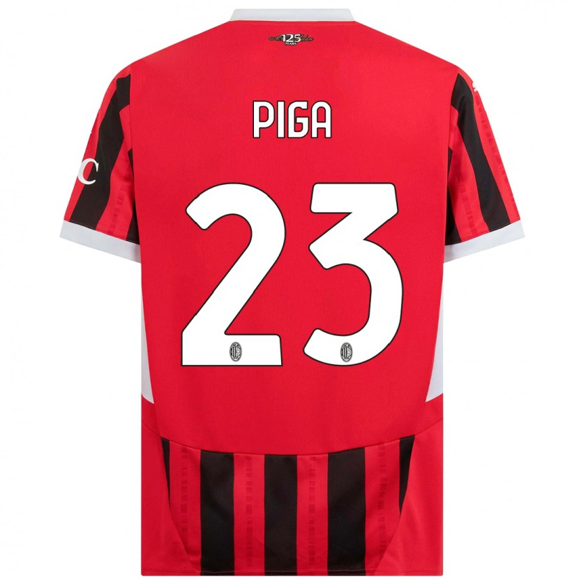 Danxen Damen Julie Piga #23 Rot Schwarz Heimtrikot Trikot 2024/25 T-Shirt Schweiz