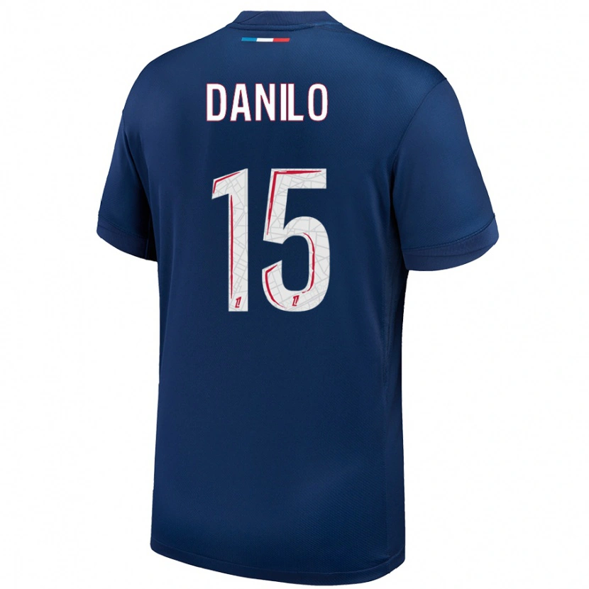 Danxen Damen Danilo Pereira #15 Marineblau Weiß Heimtrikot Trikot 2024/25 T-Shirt Schweiz