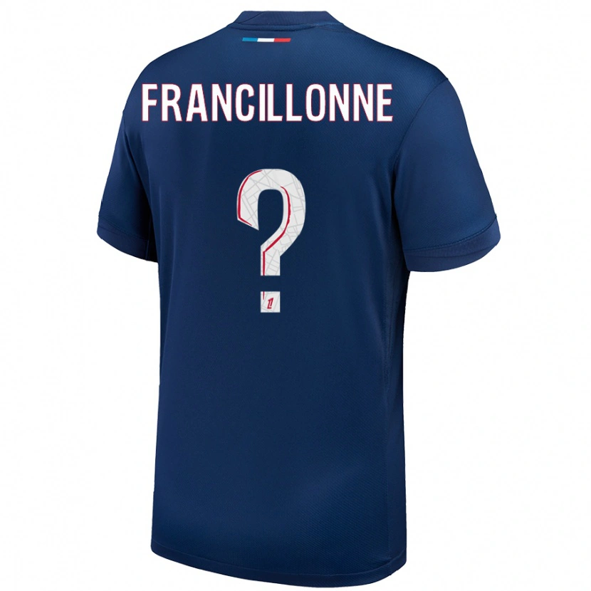 Danxen Damen Bryan Francillonne #0 Marineblau Weiß Heimtrikot Trikot 2024/25 T-Shirt Schweiz