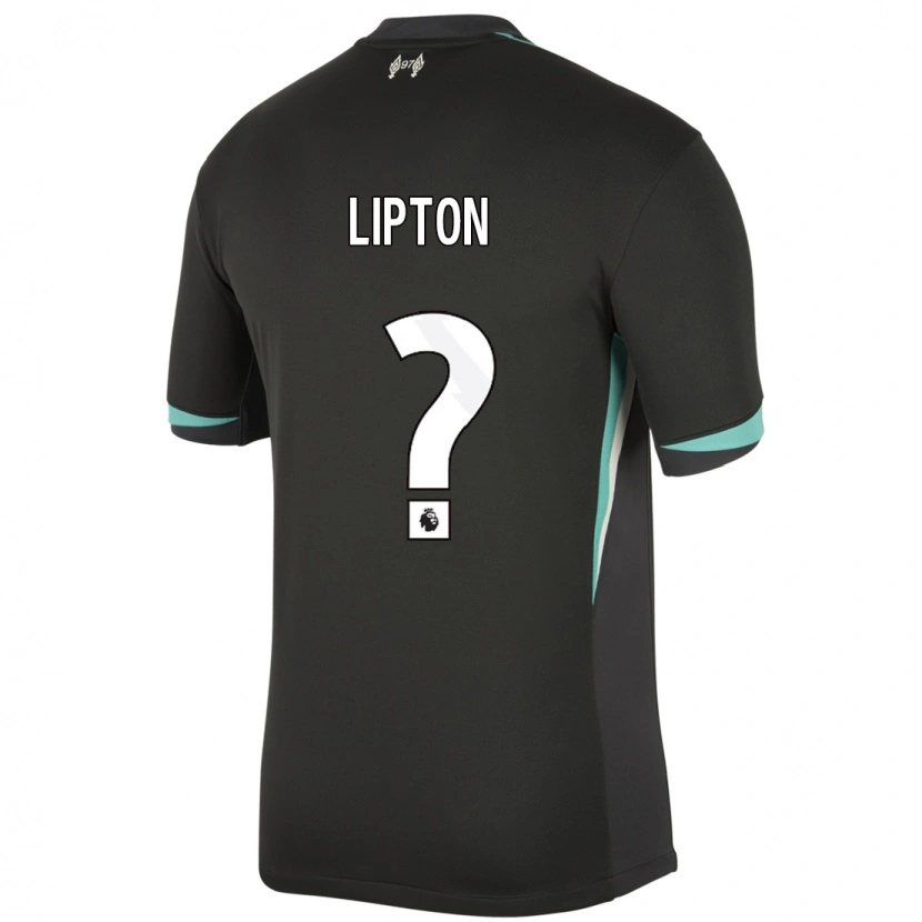 Danxen Damen Joe Lipton #0 Schwarz Anthrazitweiß Auswärtstrikot Trikot 2024/25 T-Shirt Schweiz