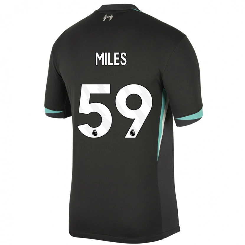 Danxen Damen Terence Miles #59 Schwarz Anthrazitweiß Auswärtstrikot Trikot 2024/25 T-Shirt Schweiz
