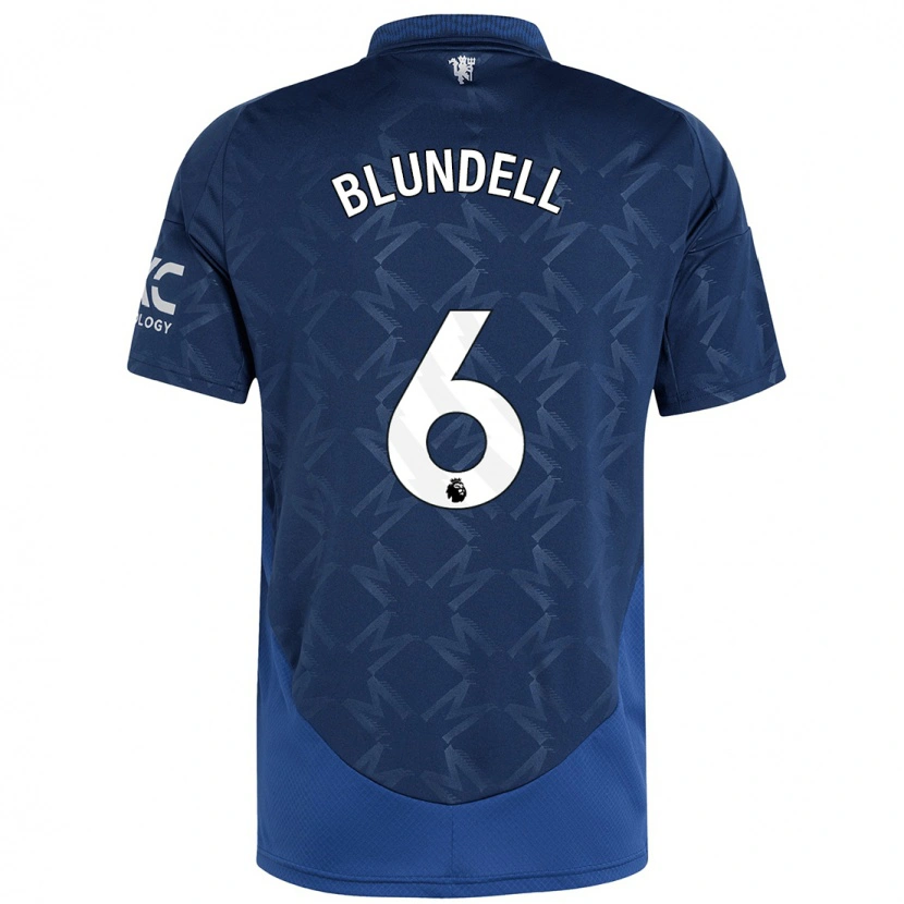 Danxen Damen Hannah Blundell #6 Indigo Auswärtstrikot Trikot 2024/25 T-Shirt Schweiz