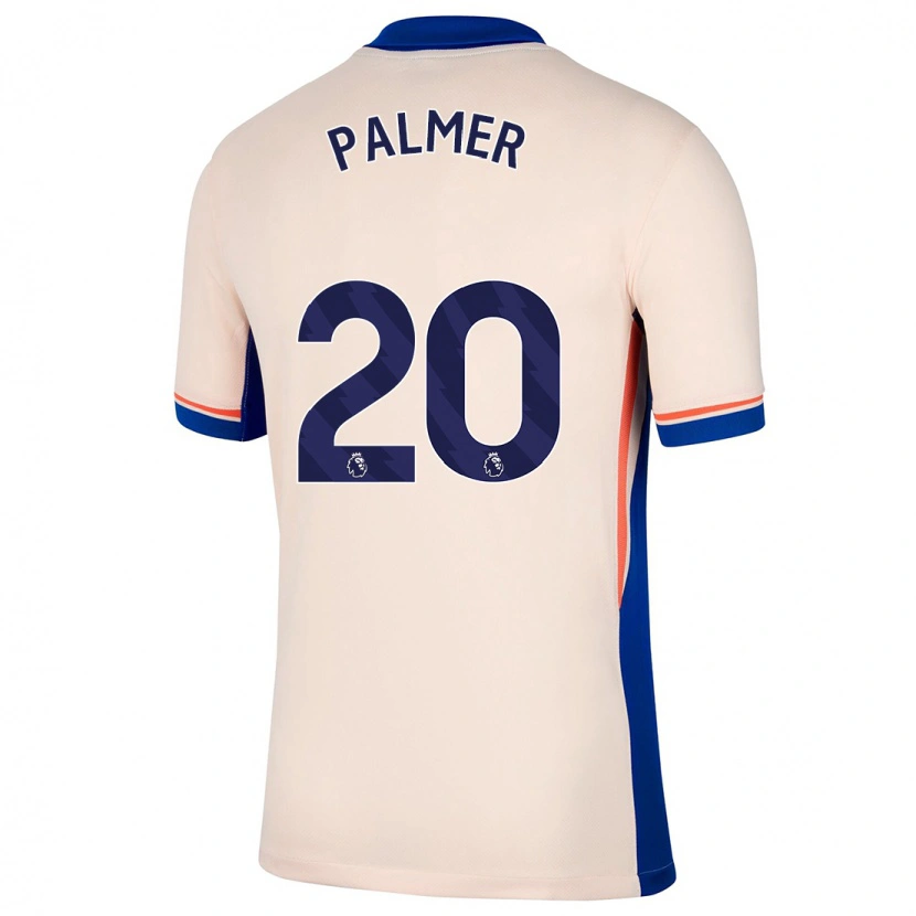 Danxen Damen Cole Palmer #20 Hellbeige Auswärtstrikot Trikot 2024/25 T-Shirt Schweiz