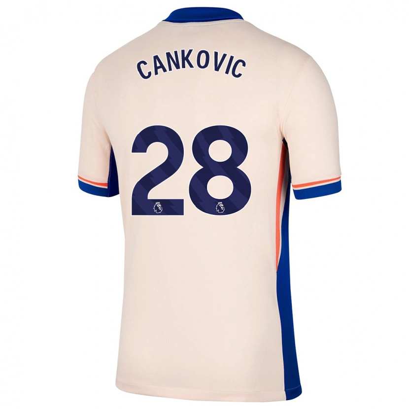 Danxen Damen Jelena Čanković #28 Hellbeige Auswärtstrikot Trikot 2024/25 T-Shirt Schweiz
