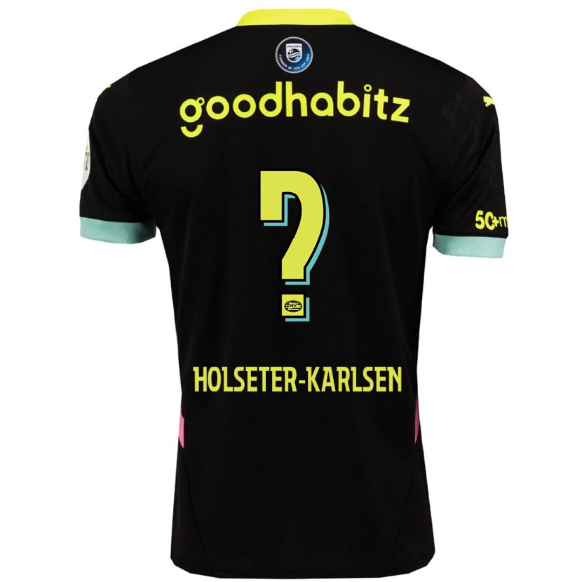 Danxen Damen Philip Holseter-Karlsen #0 Schwarz Gelb Auswärtstrikot Trikot 2024/25 T-Shirt Schweiz