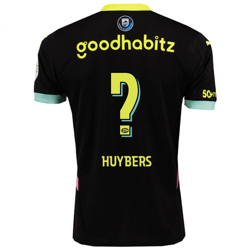 Danxen Damen Quinten Huybers #0 Schwarz Gelb Auswärtstrikot Trikot 2024/25 T-Shirt Schweiz