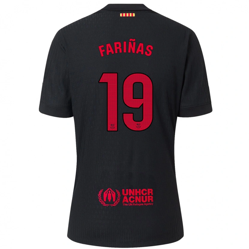 Danxen Damen Brian Fariñas #19 Schwarz Rot Auswärtstrikot Trikot 2024/25 T-Shirt Schweiz