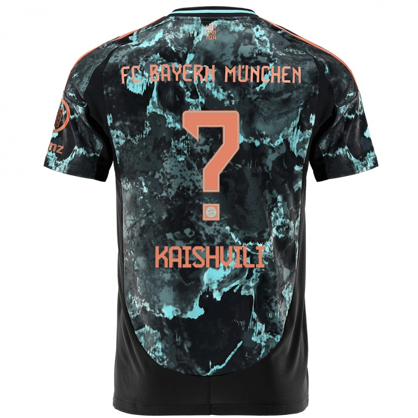 Danxen Damen Jamal Kaishvili #0 Schwarz Auswärtstrikot Trikot 2024/25 T-Shirt Schweiz
