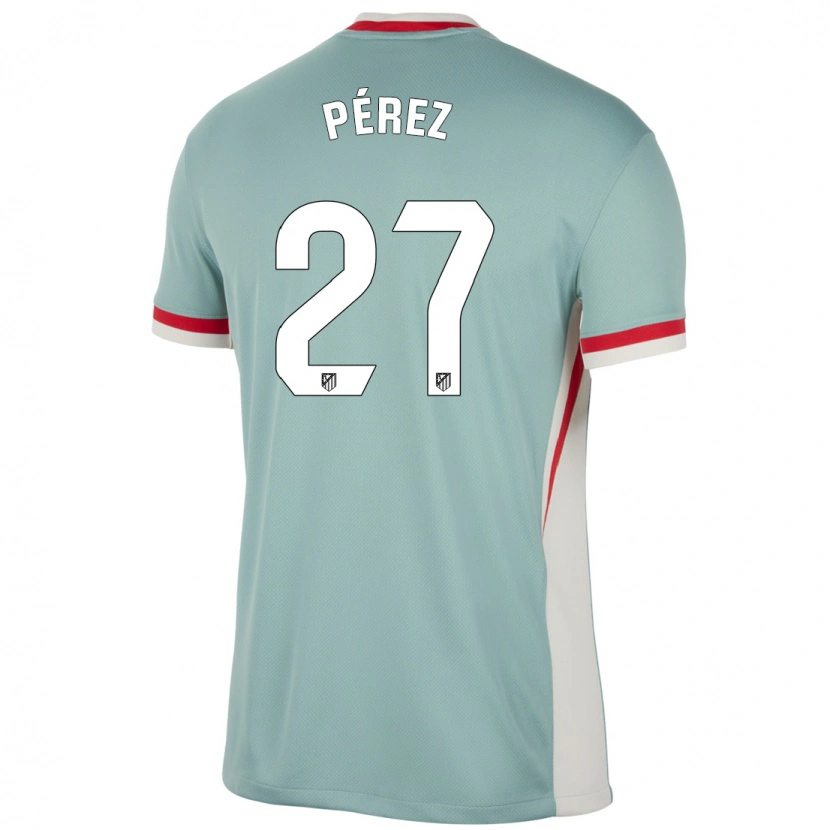 Danxen Damen Noé Pérez #27 Hellbeige Blau Auswärtstrikot Trikot 2024/25 T-Shirt Schweiz